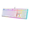 Проводная клавиатура Royal Kludge RK918 RGB (белый, RK Brown)