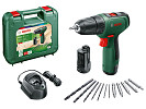 Дрель-шуруповерт Bosch EasyDrill 1200 06039D3007 (с 2-мя АКБ, кейс)