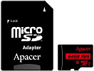 Карта памяти Apacer microSDXC AP64GMCSX10U5-R 64GB (с адаптером)