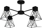 Подвесная люстра Элетех Дельта 141 НПБ 01-4х60-126 Е27 (черный муар)