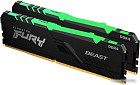 Оперативная память Kingston FURY Beast RGB 2x32ГБ DDR4 3600 МГц KF436C18BB2AK2/64