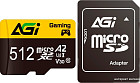 Карта памяти AGI TF138 Supreme microSDXC 512GB AGI512GGSTF138 (с адаптером)