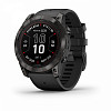 Умные часы Garmin Fenix 7X Pro Sapphire Solar (карбоново-серый титан/черный)