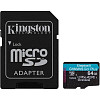 Карта памяти Kingston Canvas Go! Plus microSDXC 64GB (с адаптером)