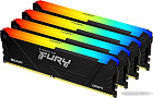 Оперативная память Kingston FURY Beast RGB 4x32ГБ DDR4 3200МГц KF432C16BB2AK4/128