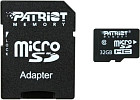 Карта памяти Patriot microSDHC (Class 10) 32 Гб + адаптер (PSF32GMCSDHC10)