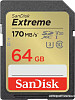 Карта памяти SanDisk Extreme SDXC SDSDXV2-064G-GNCIN 64GB