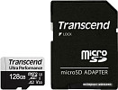 Карта памяти Transcend microSDXC 340S 128GB (с адаптером)