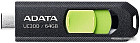 USB Flash ADATA UC300 64GB (черный/зеленый)