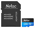 Карта памяти Netac P500 Standard 128GB NT02P500STN-128G-R + адаптер