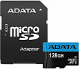 Карта памяти A-Data Premier AUSDX128GUICL10A1-RA1 microSDXC 128GB (с адаптером)